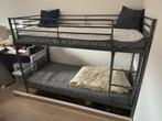 Metalen stapelbed ikea, Huis en Inrichting, Slaapkamer | Stapelbedden en Hoogslapers, Ophalen, Gebruikt, 90 cm, Tweepersoons