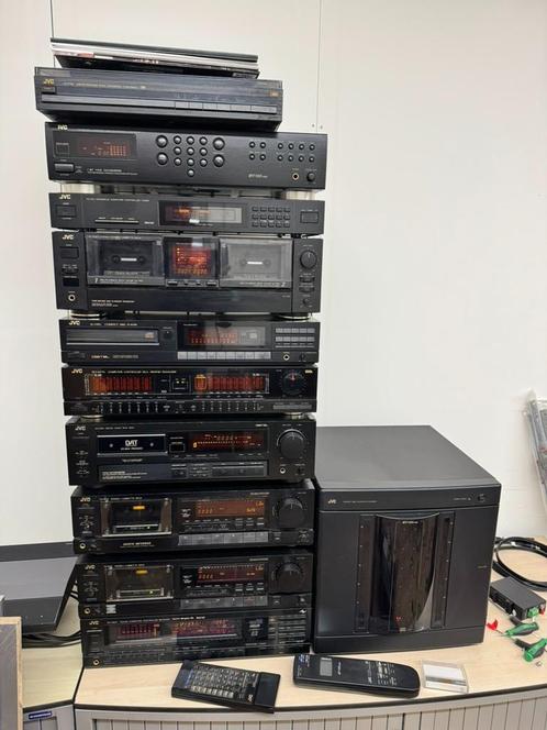 JVC Stereo set, zeeeer compleet, Audio, Tv en Foto, Stereo-sets, Gebruikt, Cassettedeck, Cd-speler, Tuner of Radio, JVC, Losse componenten