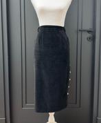 Vintage Avantgarde fluweel zwarte kokerrok mt 38 - M, Kleding | Dames, Vintage Avantgarde, Zwart, Ophalen of Verzenden, Zo goed als nieuw