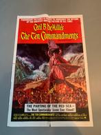 The Ten Commandments; vintage filmposter uit 1956, Ophalen of Verzenden, Zo goed als nieuw, Rechthoekig Staand, Film en Tv