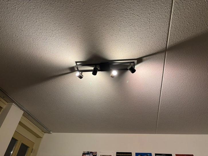 4x Nanoleaf GU10 Smart Wifi Spots, Huis en Inrichting, Lampen | Spots, Zo goed als nieuw, Plafondspot of Wandspot, Kunststof, Led