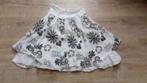 Witte rok met bloemen maat M 38 40, Maat 38/40 (M), Verzenden, Wit, Zo goed als nieuw