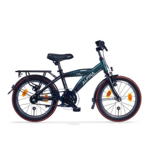 ALPINA Yabber Jongens Pine Green Matt - Vivid Black Matt 25c, Fietsen en Brommers, Fietsen | Jongens, Nieuw