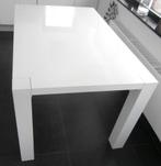 witte kunststof tafel, Ophalen, Zo goed als nieuw, 60 cm of meer, Rechthoekig