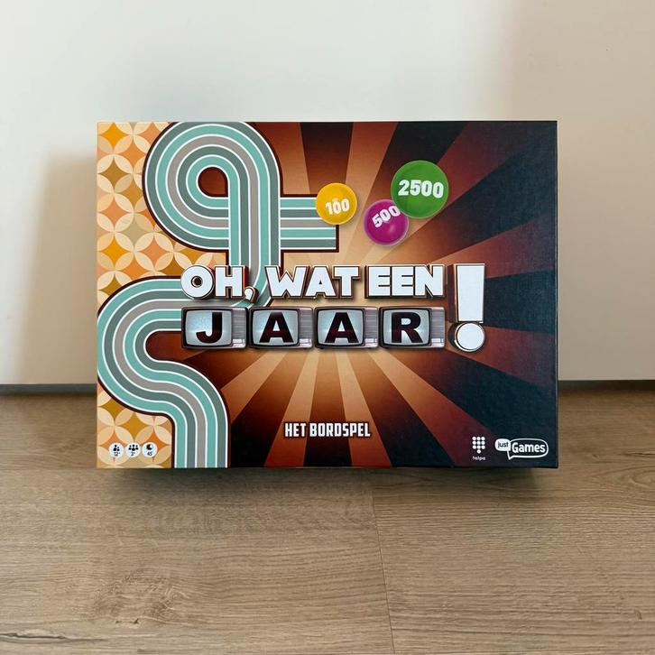 Oh, Wat Een Jaar! Bordspel - Test je kennis!, Hobby en Vrije tijd, Gezelschapsspellen | Bordspellen, Gebruikt, Drie of vier spelers
