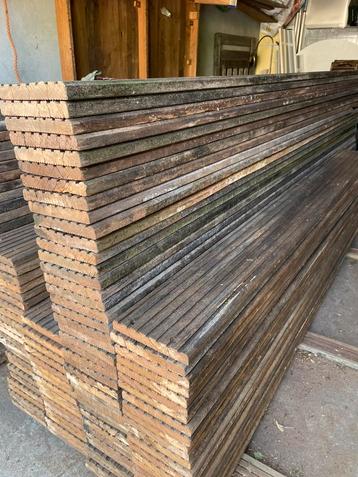 Hardhouten vlonderplanken Bankirai 21 mm dikte, 13 m2 beschikbaar voor biedingen