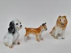 Beeldjes boxer - cocker spaniel - schotse collie - 3/ €7.50, Verzamelen, Ophalen of Verzenden, Zo goed als nieuw, Beeldje of Figuurtje