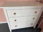 Ikea Hemnes kast commode wit knopjes lades kinderkamer, Huis en Inrichting, Ophalen, Gebruikt, 100 tot 150 cm, 3 of 4 laden