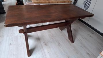 MOET NU WEG Massief Houten Kloostertafel met Penverbindingen beschikbaar voor biedingen