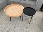 Bijzet tafel rond hout, Rond, Scandinavisch, 75 cm of meer, Hout