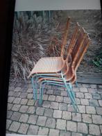 4 makkelijke stoelen, Ophalen of Verzenden, Gebruikt, Bruin, Twee