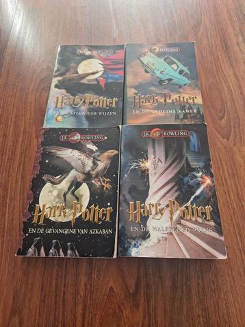 Harry Potter boeken deel 1, 2, 3, 6 in goede staat!