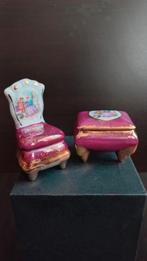 Vintage set van twee miniatuur porselein, Ophalen of Verzenden