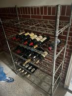 Groot Wijnrek, Huis en Inrichting, Woonaccessoires | Wijnrekken, Ophalen, Zo goed als nieuw, Metaal, 75 cm of meer