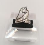 Antiek zilveren ring Art Deco flora stijl zwaardje maat 19, Ophalen of Verzenden, Zo goed als nieuw, Zilver, Zilver