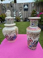 2 chinese vazen 30 en 40 cm, Ophalen, Overige kleuren, Minder dan 50 cm