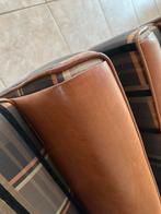 Twee Fauteuils met Geruite Bekleding, Ophalen, Gebruikt, Minder dan 75 cm, Stof