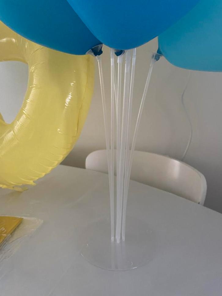 2x Ballonnen Tafel Standaard + gratis Minions versiering, Hobby en Vrije tijd, Feestartikelen, Nieuw, Versiering, Verjaardag, Ophalen