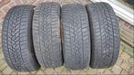 4 Winterbanden op velgen 195/55R16, Ophalen, Gebruikt, 16 inch, Banden en Velgen