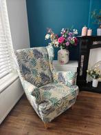 Ikea Strandmon Oorfauteuil Palm Motief, Ophalen, Gebruikt, 75 tot 100 cm, Stof