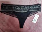 Fantasie String maat S, Freya, Verzenden, Zwart, String