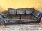 Donkerbruine leren Ikea bank, Ophalen, Gebruikt, Driepersoons, Leer