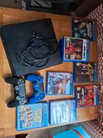 PS4 met games en 2 controllers (incl doos), Spelcomputers en Games, Met 2 controllers, Ophalen of Verzenden, Original, Gebruikt