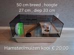 Hamster of muizen kooi, Dieren en Toebehoren, Minder dan 60 cm, Kooi, Gebruikt, Minder dan 75 cm