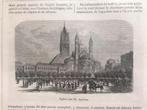 Drie oude gravures 1842, Église des Apôtres/Église de Sinzig, Antiek en Kunst, Kunst | Etsen en Gravures, Ophalen of Verzenden
