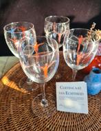 4 wijnglazen design Corry Ammerlaan-Van Niekerk, certificaat, Antiek en Kunst, Antiek | Servies los, Ophalen of Verzenden