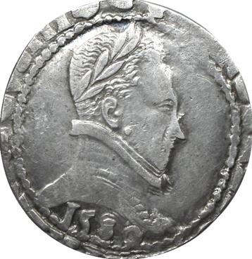 Frankrijk 1 franc / 'Franc au col plat' 1589 (zilver) beschikbaar voor biedingen