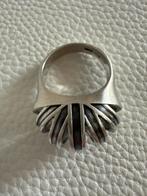 Y017/Zilveren opvallende MODERNIST ring Scandinavië 18 1/4, 18 tot 19, Gebruikt, Verzenden, X