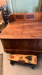 Antieke Gefineerd mahonie kist met klepdeksel, Ophalen