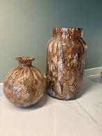 Twee Fidrio vazen - 18 en 30 cm - Onbeschadigd, Overige kleuren, Ophalen of Verzenden, Minder dan 50 cm, Glas