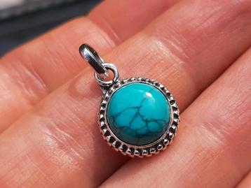 Vanoli 925 zilveren kettinghanger met turquoise  beschikbaar voor biedingen