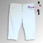 30398 Zgan Witte capri broek Karostar mt 48  K14, Kleding | Dames, Wit, Ophalen of Verzenden, Zo goed als nieuw, Karostar