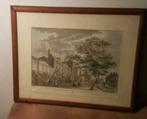 Gravure NIEUWE-ZYDS-HUYSZITTEN-AALMOESNIERS-HUYS Amsterdam, Antiek en Kunst, Ophalen