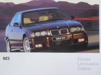 BMW M3 E36 Coupe & Cabrio 1996 Brochure, Boeken, BMW, Zo goed als nieuw, Verzenden