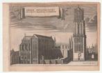 Gravure Utrecht Domtoren kerk te Utrecht ca. 1700 P. Devel, Antiek en Kunst, Verzenden