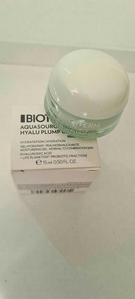 Biotherm aquasource hyalu plump gel 30ml 2x15, Sieraden, Tassen en Uiterlijk, Uiterlijk | Gezichtsverzorging, Nieuw, Verzorging