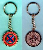 Sleutelhanger Confederate Rebel Seal Zegel Civil War., Ophalen of Verzenden, Nieuw, Stad of Land