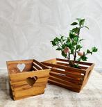 Vintage houten kistjes kratten, -, -, Ophalen of Verzenden, Zo goed als nieuw