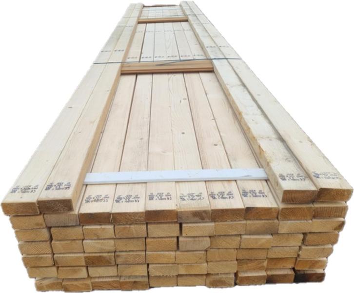 Aanbieding balken 5.0x10.0 cm / 4.5x9.5 cm / 5x10 cm, Doe-het-zelf en Verbouw, Hout en Planken, Nieuw, Balk, Vuren, 300 cm of meer