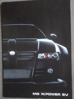 MG X Power SV Brochure, Ophalen of Verzenden, Zo goed als nieuw, Overige merken