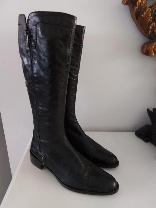 Italiaans leren zwarte laarzen in nieuwstaat maat 41, Kleding | Dames, Schoenen, Zo goed als nieuw, Zwart, Ophalen of Verzenden