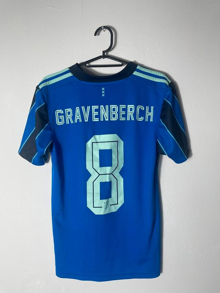 Origineel Ajax uitshirt 2021 / 2022. Gravenberch. Maat S., Verzamelen, Sportartikelen en Voetbal, Zo goed als nieuw, Shirt, Ajax