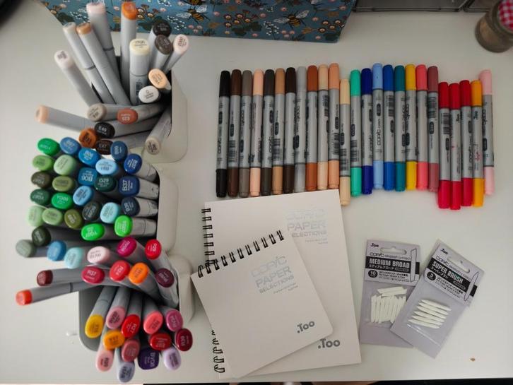 Complete set Copic Markers (Sketch + Ciao) + EXTRA'S, Hobby en Vrije tijd, Tekenen, Zo goed als nieuw, Overige typen, Ophalen of Verzenden