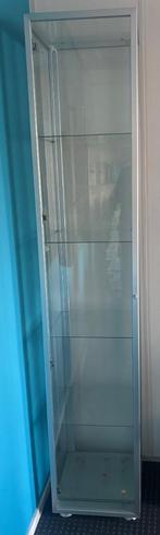 Luxe glazen vitrinekast, Huis en Inrichting, Ophalen, Met plank(en), Minder dan 50 cm, 200 cm of meer