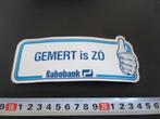 sticker gemert is zó - rabobank - duim omhoog, Ophalen, Zo goed als nieuw