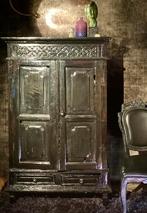 Europese authentieke handgemaakt massieve kast ca 1900, Ophalen of Verzenden, \, \, \